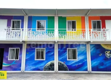 The paint film of detachable container house wall panels