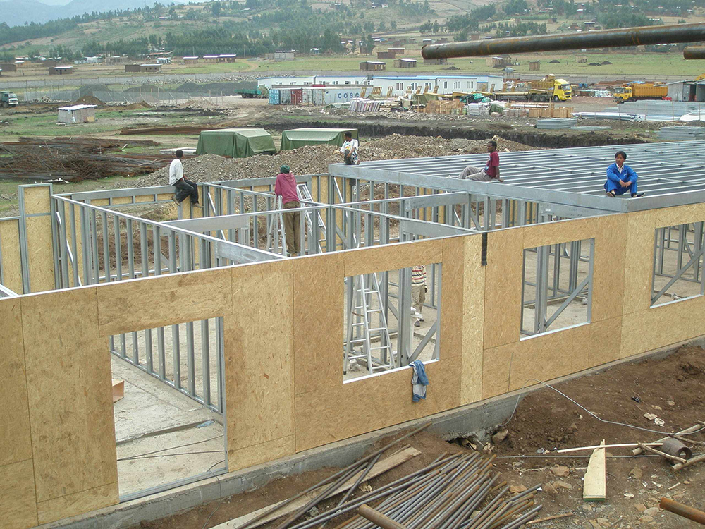 OSB (structure) boards used as roof or wall